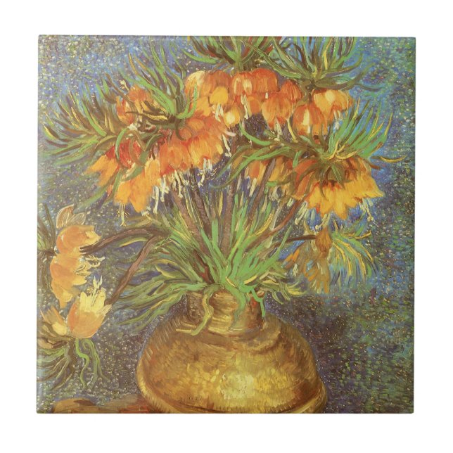 Vincent van Gogh - Fritillárias em um Vaso de Cobr (Frente)
