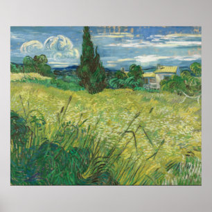 Vincent Van Gogh Green Field Impressão