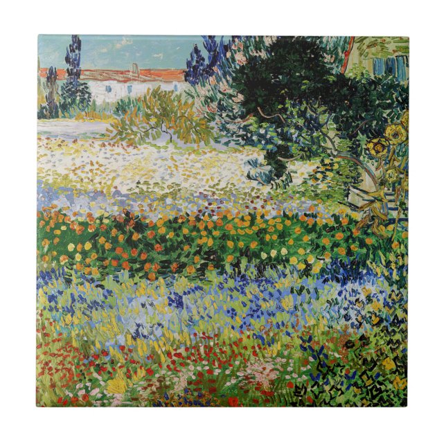 Vincent van Gogh - Jardim de Flores (Frente)