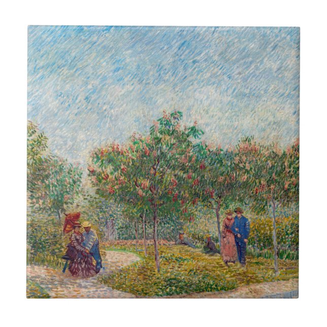 Vincent van Gogh - Jardim em Montmarte com Amantes (Frente)