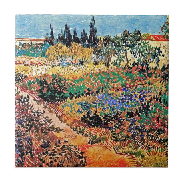 Vincent Van Gogh - Jardim Florido Com Caminho (Frente)