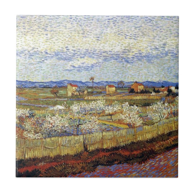 Vincent Van Gogh - La Crau com Pessegueiros (Frente)
