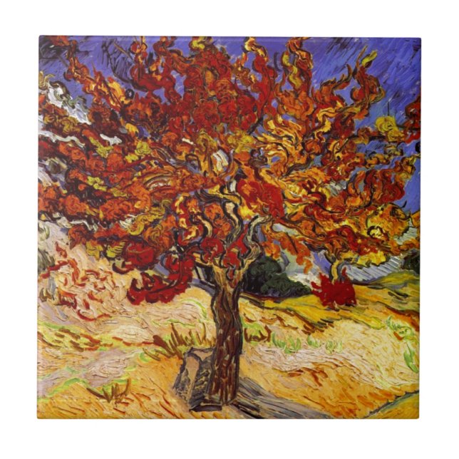 Vincent Van Gogh Mulberry Tree Pintura de Arte fin (Frente)
