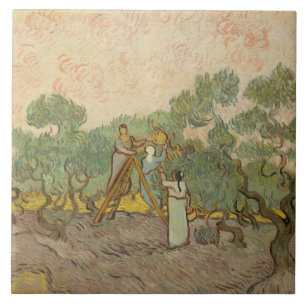 Vincent van Gogh - mulheres que escolhem azeitonas