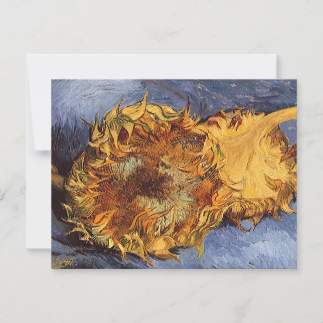 Vincent van Gogh - Natureza Morta: Dois Girassóis  (Frente)