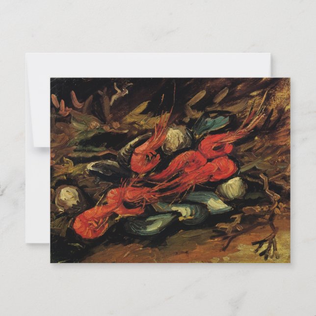 Vincent van Gogh - Natureza Morta Mexilhões e Cama (Frente)