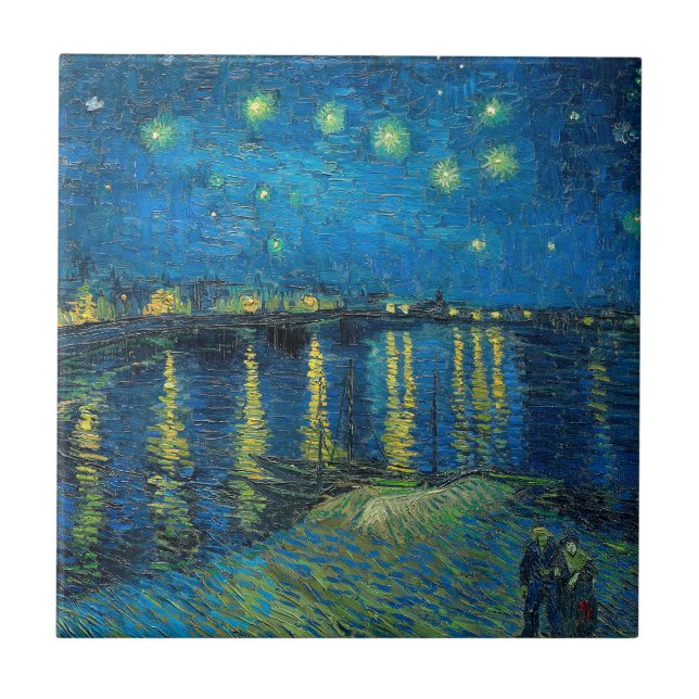 Vincent Van Gogh Noite Estrelada Sobre o Ródano (Frente)
