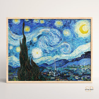 Vincent van Gogh O Impressão de Arte Noturna Estre