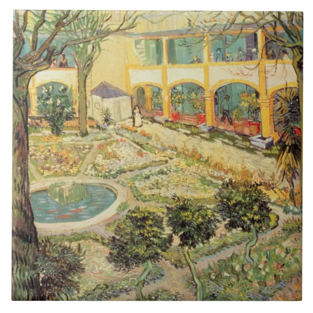 Vincent van Gogh | o jardim do asilo em Arles (Frente)