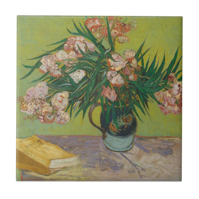 Vincent Van Gogh Oleander pintura em flor (Frente)