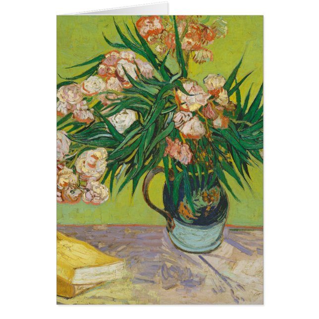 Vincent Van Gogh Oleanders Impressionista Cartão d (Frente)