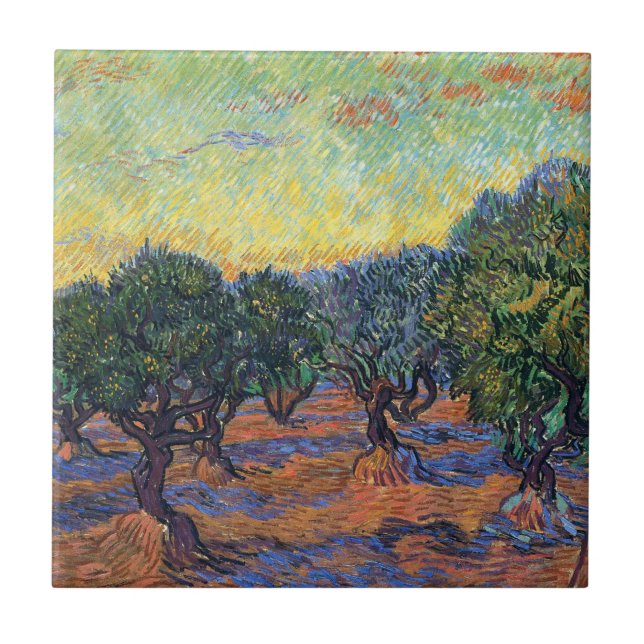 Vincent Van Gogh Oliveiras Impressionismo Arte (Frente)