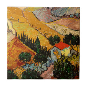 Vincent van Gogh - Paisagem, Casa e Lavrador