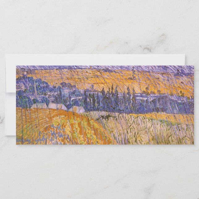 Vincent van Gogh - Paisagem em Auvers na Chuva (Frente)