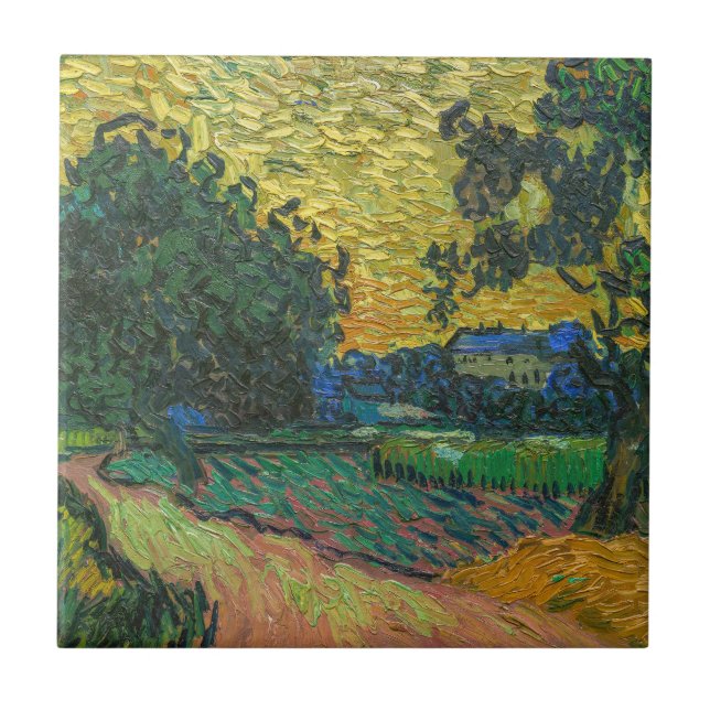 Vincent van Gogh - Paisagem em Twilight (Frente)