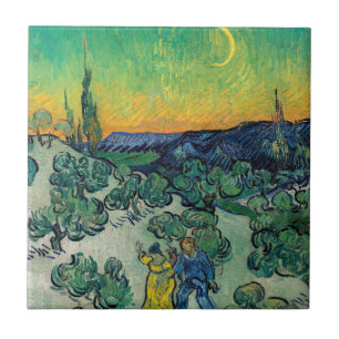 Vincent van Gogh - Paisagem lunática com Casal