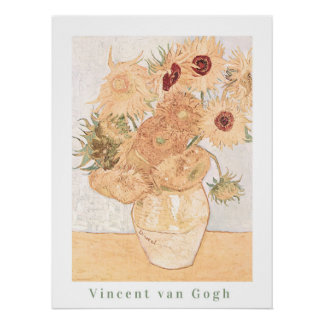 Vincent Van Gogh Pastel Sunflower Impressão