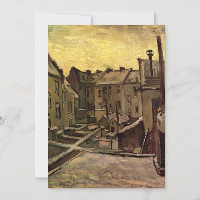 Vincent van Gogh, pátios antigos, Antuérpia (Frente)