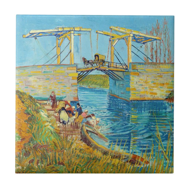 Vincent van Gogh - Ponte Langlois em Arles #1 (Frente)