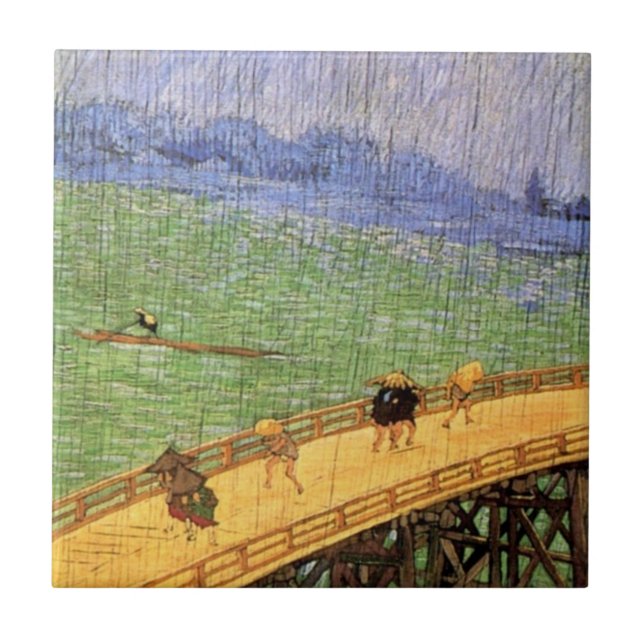 Vincent Van Gogh - Ponte Na Chuva Arte Japonesa (Frente)