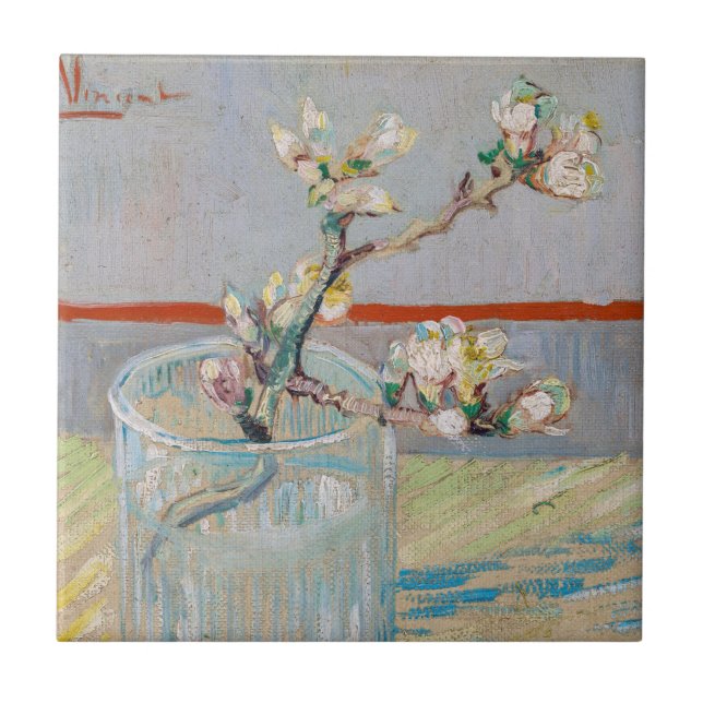 Vincent van Gogh - Ramo de Amendoeira num Copo (Frente)