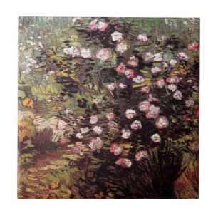 Vincent van Gogh - Rosebush em belas artes da flor