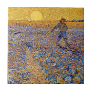 Vincent van Gogh - Semeador com Sol Poente