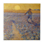 Vincent van Gogh - Sower with Setting Sun<br><div class="desc">The Sower / Sower with Setting Sun - Vincent van Gogh,  Oil on Canvas,  1888,  Arles</div>