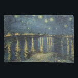 Vincent van Gogh | Starry Night Over the Rhone<br><div class="desc">A Noite Estrelada,  1888 | por Vincent van Gogh | Art Location: Musee d'Orsay,  Paris,  França | Artista neerlandês | Número de recolha de imagens: XIR60960</div>