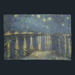 Vincent van Gogh | Starry Night Over the Rhone<br><div class="desc">A Noite Estrelada,  1888 | por Vincent van Gogh | Art Location: Musee d'Orsay,  Paris,  França | Artista neerlandês | Número de recolha de imagens: XIR60960</div>