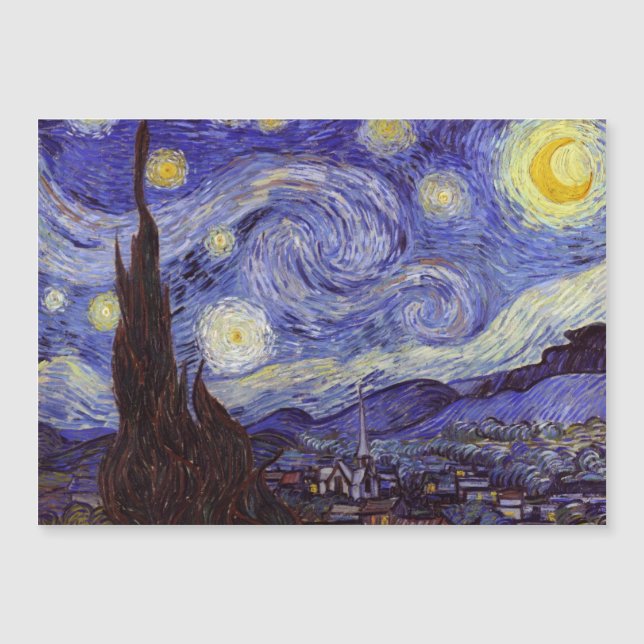 Vincent Van Gogh Starry Night Vintage Fine Art (Frente)
