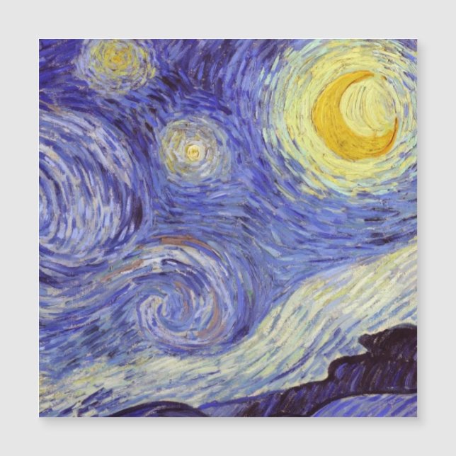 Vincent Van Gogh Starry Night Vintage Fine Art (Frente)