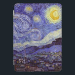 Vincent Van Gogh Starry Night Vintage Fine Art<br><div class="desc">Vincent van Gogh Starry Night Fine Art Painting Starry Night Starry Night é uma pintura do artista poste-impressionista holandês Vincent van Gogh. O céu azul à noite está cheio de nuvens, estrelas e uma lua crescente brilhante. A Noite Estrelada é a única noturna na série de visões da janela do...</div>
