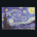 Vincent Van Gogh Starry Night Vintage Fine Art<br><div class="desc">Vincent van Gogh Starry Night Fine Art Painting Starry Night Starry Night é uma pintura do artista poste-impressionista holandês Vincent van Gogh. O céu azul à noite está cheio de nuvens, estrelas e uma lua crescente brilhante. A Noite Estrelada é a única noturna na série de visões da janela do...</div>