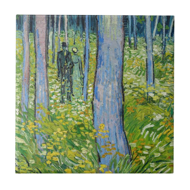 Vincent van Gogh - Sub-bosque com Duas Figuras (Frente)