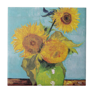 Vincent Van Gogh - Três Girassóis num Vaso