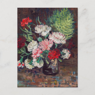 Vincent van Gogh Vase com cartão postal dos cravos