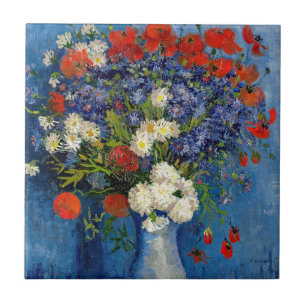 Vincent van Gogh - Vase com Cornflower e Poppies