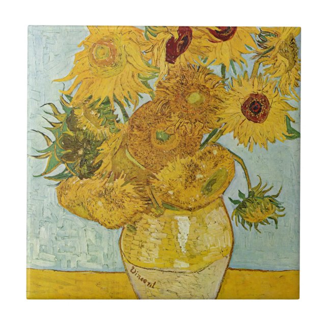 Vincent Van Gogh - Vase com Doze Girassóis (Frente)