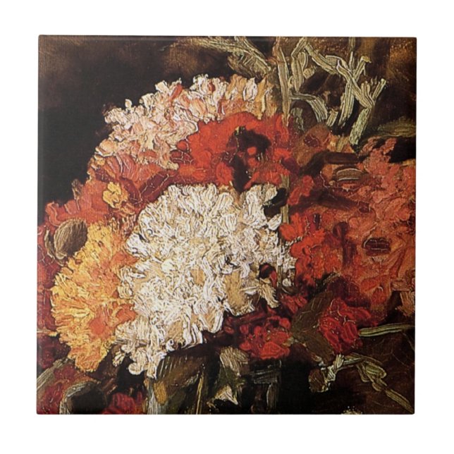 Vincent Van Gogh - Vaso Com Cravos - Arte Fina (Frente)