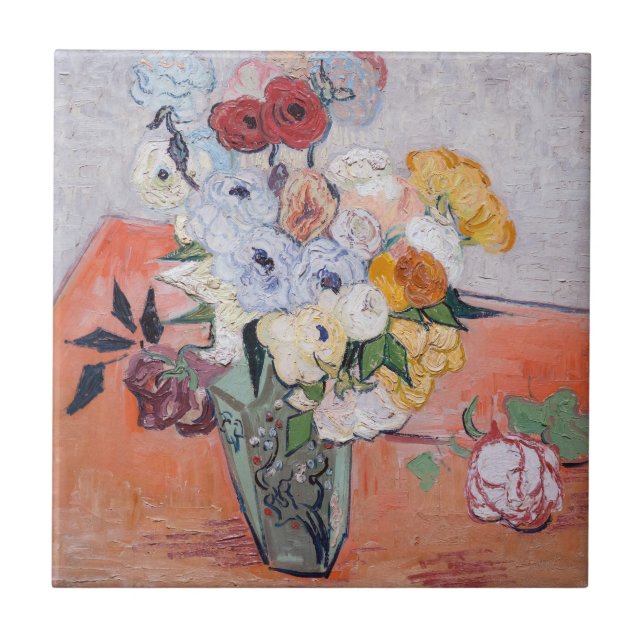 Vincent van Gogh - Vaso com Rosas & Anêmonas (Frente)