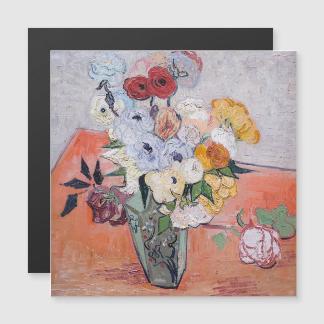 Vincent van Gogh - Vaso com Rosas & Anêmonas (Frente/Verso)