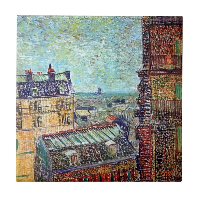 Vincent Van Gogh - Vista Da Arte De Pointilismo Em (Frente)