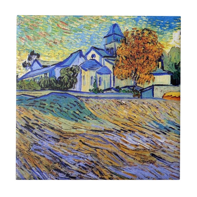 Vincent Van Gogh - Vista do Asilo e Capela (Frente)