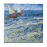 Vincent van Gogh - Vista marinha em Saintes-Maries<br><div class="desc">Fuga em Saintes-Maries - Vincent van Gogh,  Oil on Canvas,  1888</div>