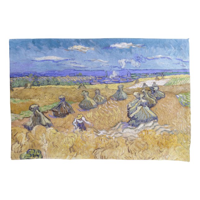 Vincent van Gogh - Wheat Stacks with Reapers (Frente)