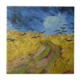 Vincent van Gogh - Wheatfield com corvos