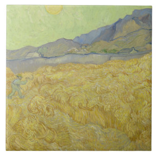 Vincent van Gogh - Wheatfield com um Receptor