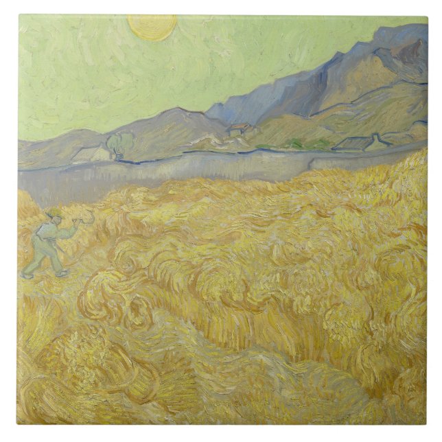 Vincent van Gogh - Wheatfield com um Receptor (Frente)