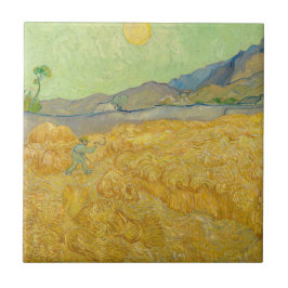 Vincent van Gogh - Wheatfield com um Receptor